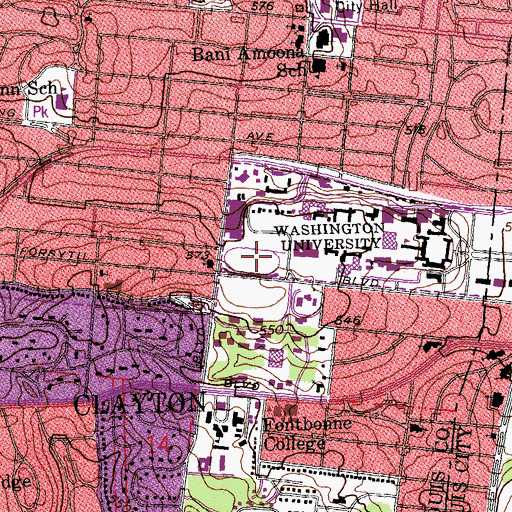 Topographic Map of Francis Field, MO