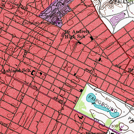 Topographic Map of O'Fallon, MO