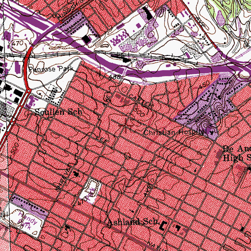 Topographic Map of Penrose, MO