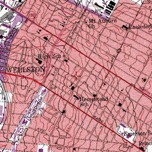 Topographic Map of Gwen Giles Post Office, MO