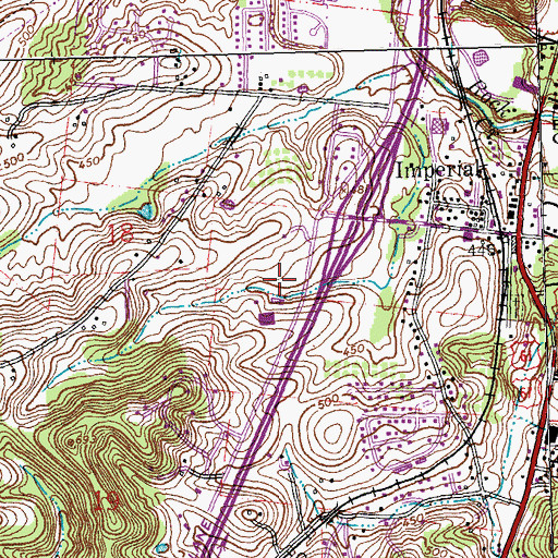 Topographic Map of Imperial Post Office, MO