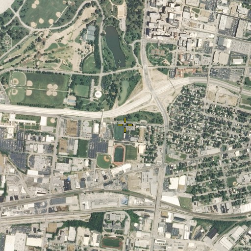 Aerial/Satellite Image of Compton-Drew Middle School, MO