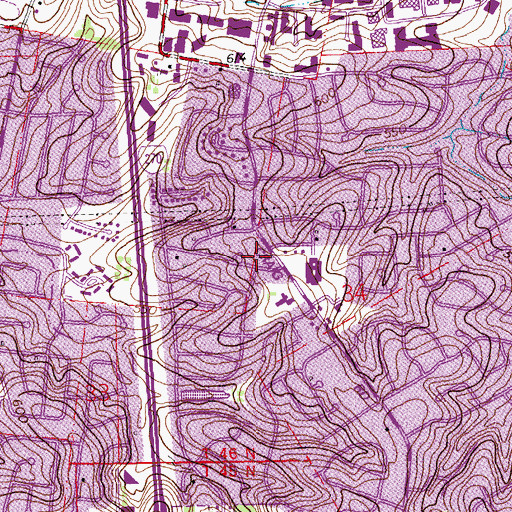 Topographic Map of Craig Elementary School, MO