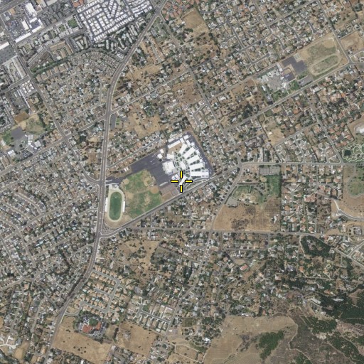 Aerial/Satellite Image of Orange Glen High School, CA