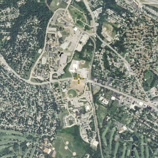 Aerial/Satellite Image of Lucas Crossing Elementary Complex School, MO