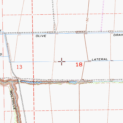 Topographic Map of Orchid Lateral, CA