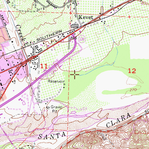 Topographic Map of Orcutt Canyon, CA