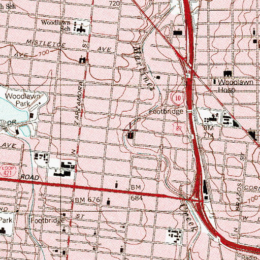Topographic Map of Z-Place-Zion Family Center, TX