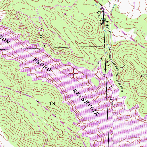 Topographic Map of Orcutt Mine, CA