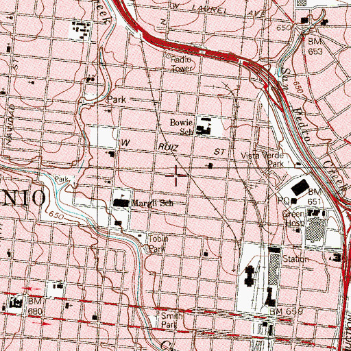 Topographic Map of Apostolic Assembly of the Faith, TX