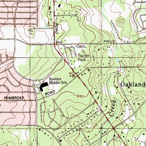 Topographic Map of Babcock Road Christian Church, TX