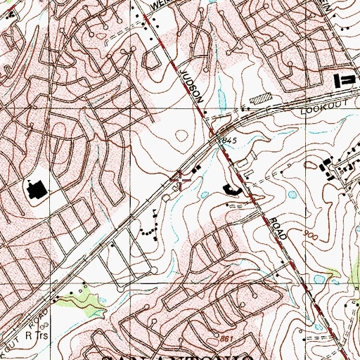 Topographic Map of Believers Fellowship, TX