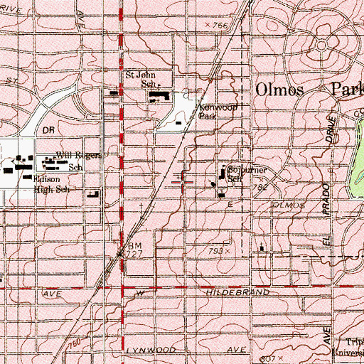 Topographic Map of Butler African Methodist Episcopal Church, TX