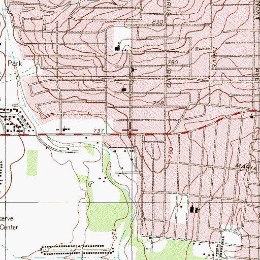 Topographic Map of Centro Cristiano Internacional, TX