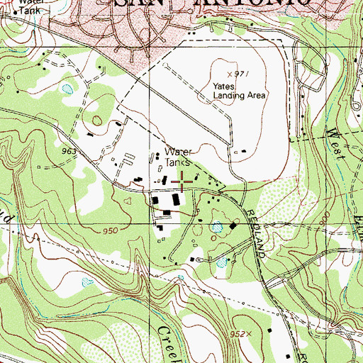 Topographic Map of Church Alive, TX