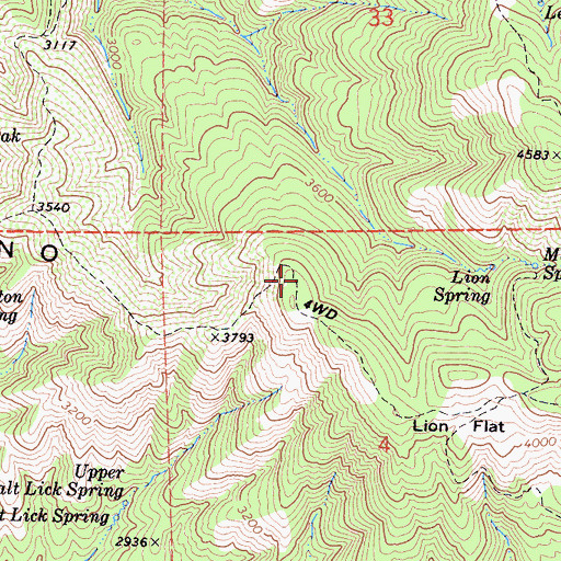 Topographic Map of Orejano Ridge, CA