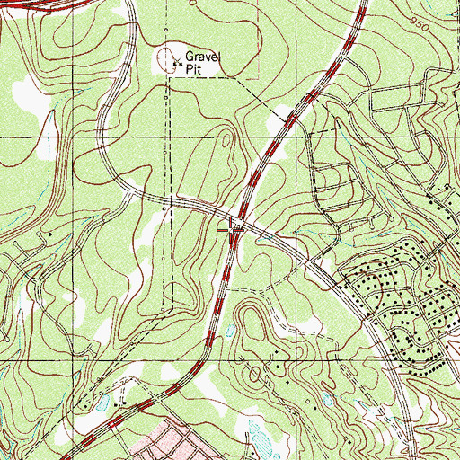 Topographic Map of Congregation Agudas Achim, TX