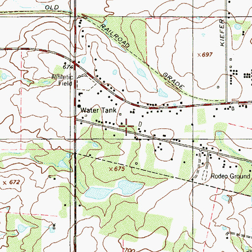 Topographic Map of Dedicated Baptist Church, TX