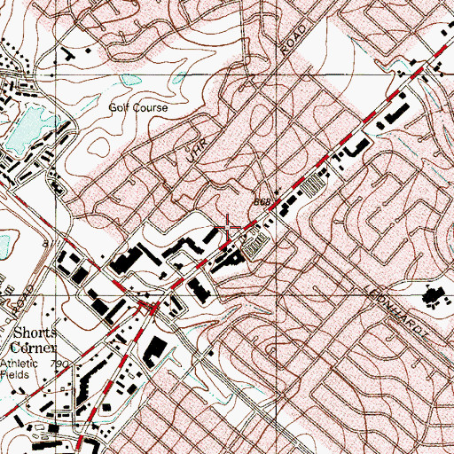 Topographic Map of Destiny Ministries, TX