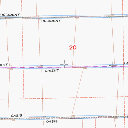 Topographic Map of Orient Lateral, CA
