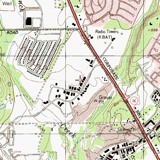 Topographic Map of First United Pentecostal Church, TX