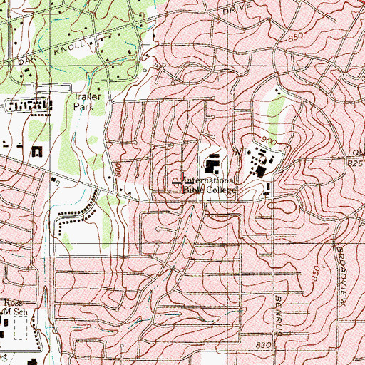 Topographic Map of He Cares Ministries, TX