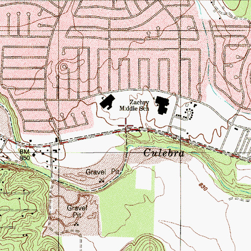 Topographic Map of Hosanna Assembly of God Church, TX