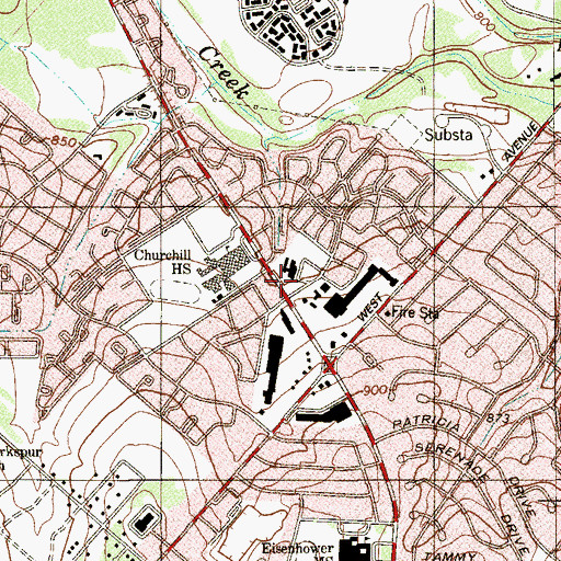 Topographic Map of Children's World Learning Center, TX