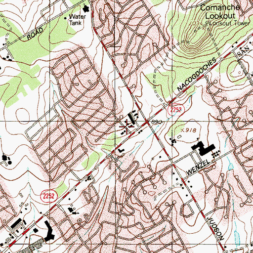 Topographic Map of Childtime Learning Centers, TX
