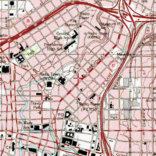Topographic Map of Christian Jew Foundation, TX
