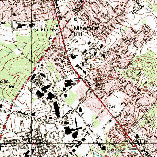 Topographic Map of Country Home Learning Center, TX