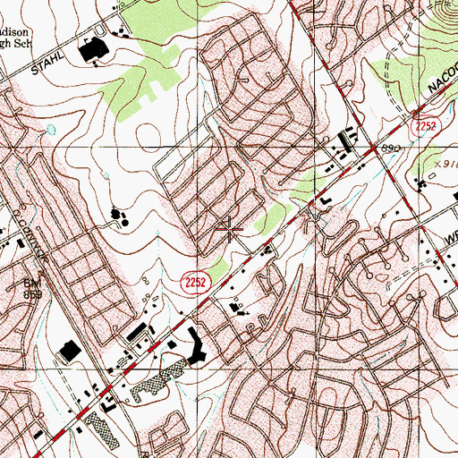 Topographic Map of Country Home Learning Center, TX