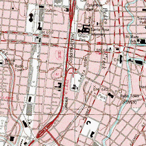 Topographic Map of Discovery World Learning Center, TX