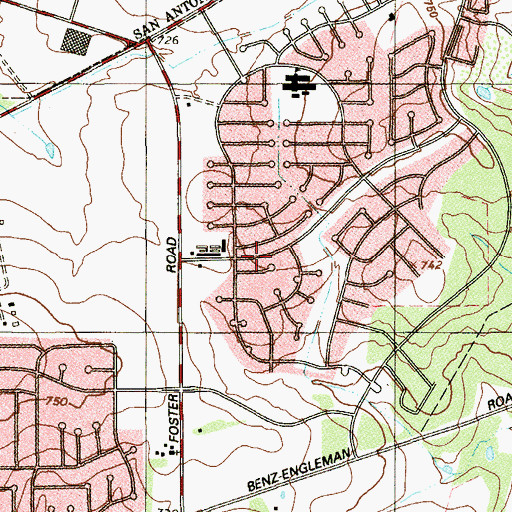 Topographic Map of Faith Temple Church of God in Christ Day Care Center, TX
