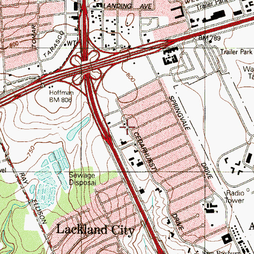 Topographic Map of Home Away From Home Child Care Center, TX