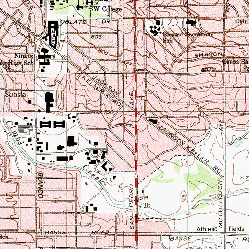 Topographic Map of Just 4 Kids Day Care Center, TX