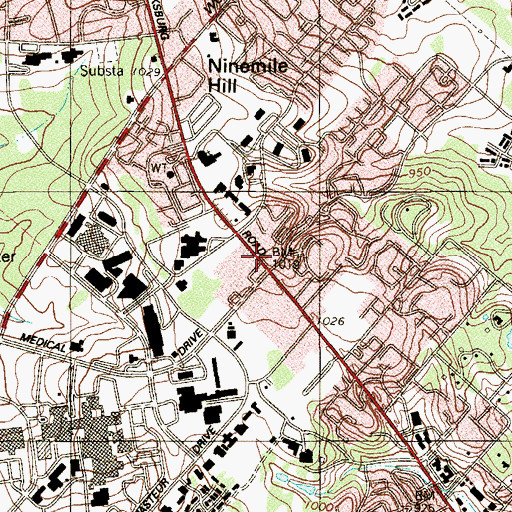 Topographic Map of Kids Campus, TX