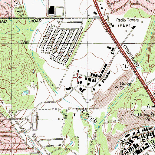 Topographic Map of Kids World Day Care Center, TX