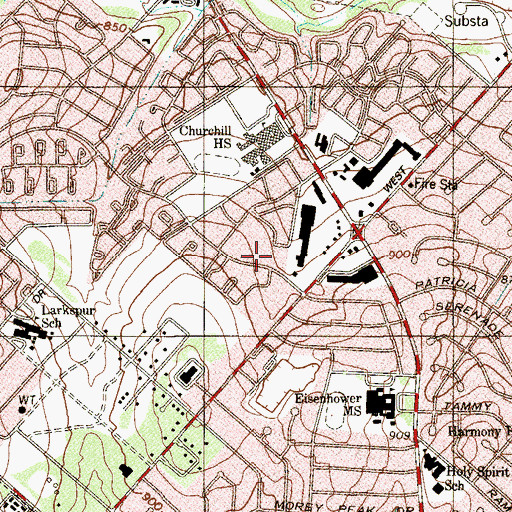 Topographic Map of Kindercare Learning Centers, TX