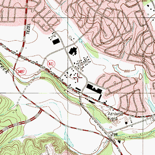 Topographic Map of Kindercare Learning Centers, TX