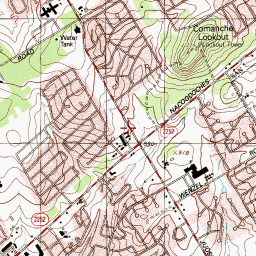 Topographic Map of Kindercare Learning Centers, TX