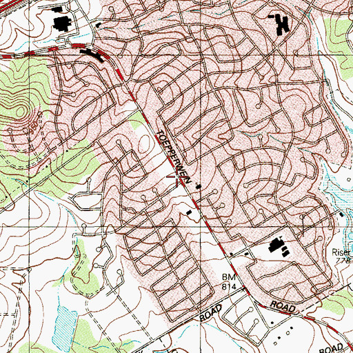 Topographic Map of Kindercare Learning Centers, TX