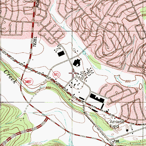 Topographic Map of Mi Casa Child Care Center, TX