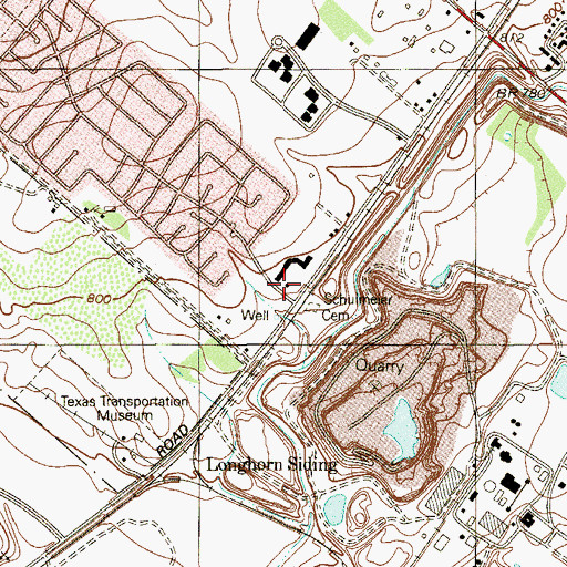 Topographic Map of Panda Bear Day Care, TX
