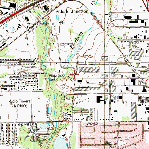 Topographic Map of Protocol School of Texas, TX