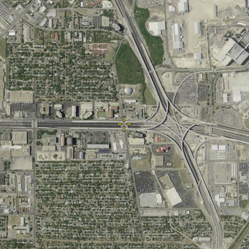 Aerial/Satellite Image of Interchange 21B, TX
