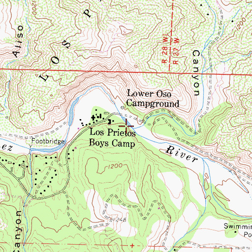 Topographic Map of Oso Canyon, CA