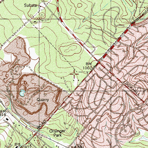Topographic Map of San Antonio Post Office Lockhill Station, TX