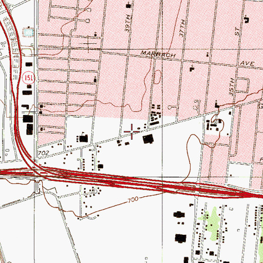 Topographic Map of Avance Early Head Start, TX