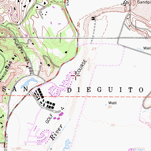 Topographic Map of Osuna Valley, CA